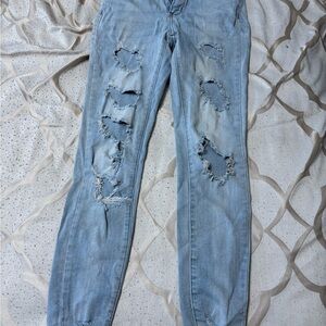 Rue21 Light Blue Ripped Skinny Jeans